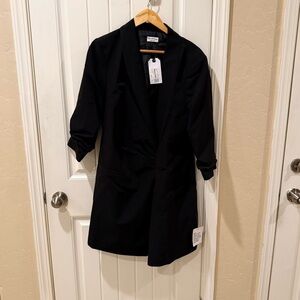 Miss Selfridge Black jacket Sleeve Dress